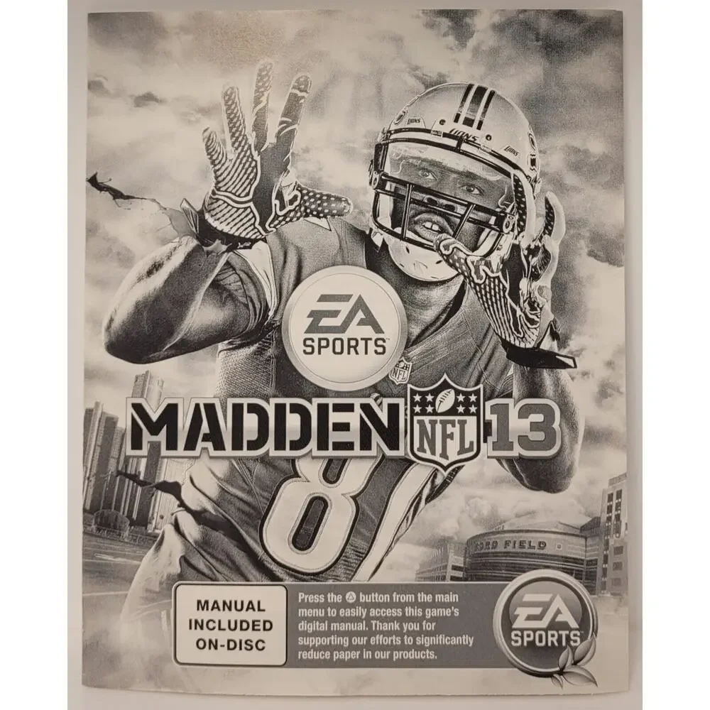 Madden NFL 13 (SONY PlayStation 3 PS3 Game) 2013 Complete With Manual